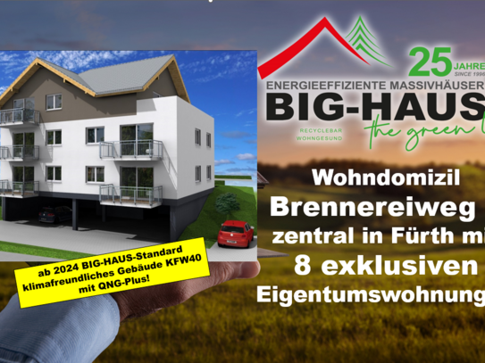 Noch 2 individuelle und seniorengerechte ETW in Fürth/Odw. mit QNG/ 10% AfA!!!