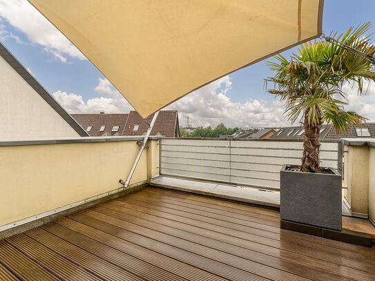 Attraktive Maisonette-Wohnung mit Dachterrasse und Balkon