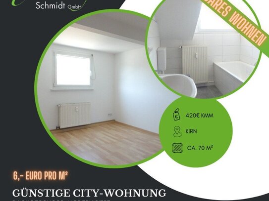 ***Modernisierte DG-Wohnung, 3ZKB, Kirn, zu vermieten!***