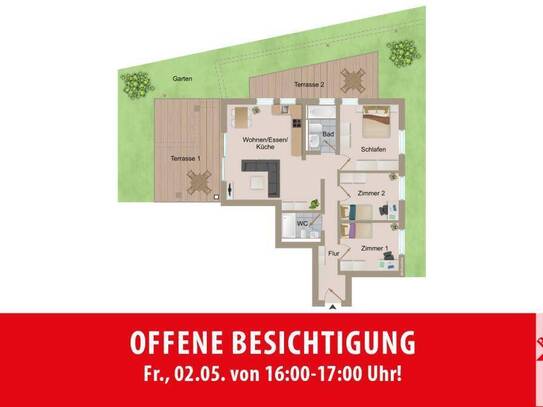 Offene Besichtigung am Fr., 02.05. von 16-17 Uhr in der Schlossstr. 36!