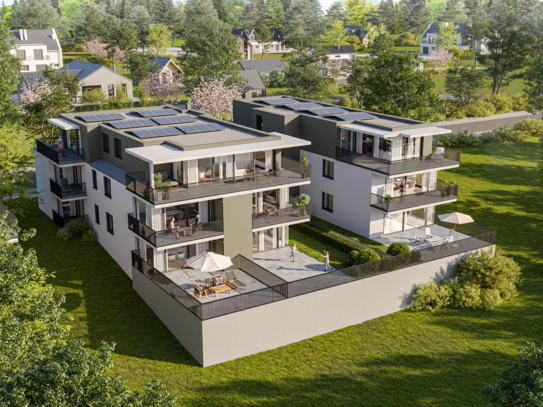 W2 - Neubau: Rheinpark 2 - Helle 2.5-Zimmerwohnung mit großer Terrasse und Grünfläche