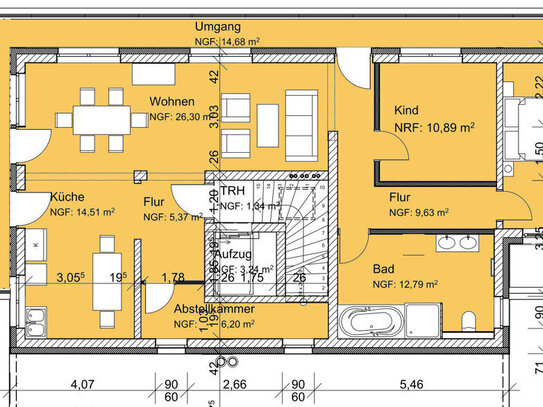 Genießen Sie den Wohnkomfort dieses 3-Zimmer Penthouses in zentraler Lage von Wolfenbüttel!