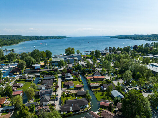 Traumhaft schönes Grundstück mit Seezugang in der Wassersportsiedlung in Starnberg