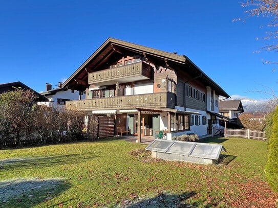 Sonnige 2 Zimmer-Gartenwohnung mit tollem Bergblick