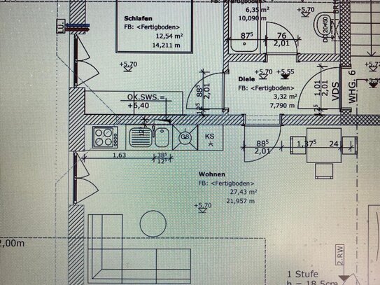 2-Zimmer Wohnung, Ortsteil Goldach, Erstbezug