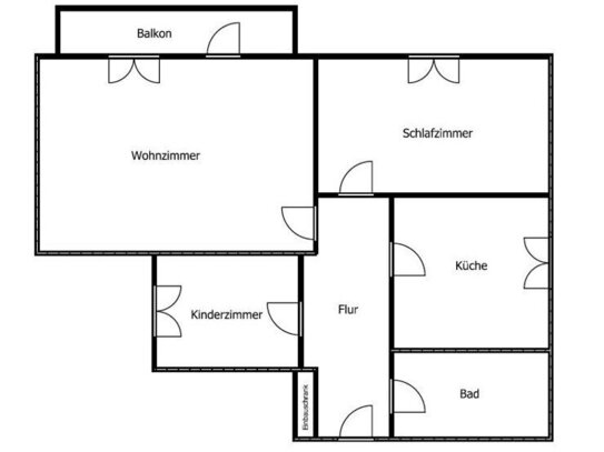 Ihre neue Wohnung: gemütliche 3-Zimmer-Wohnung mit Balkon und neuem Bad