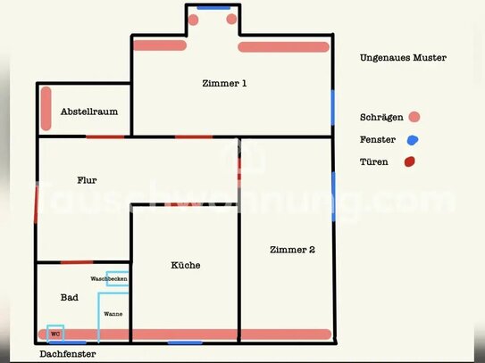 [TAUSCHWOHNUNG] 2 Zimmer mit Abstellkammer in Vahrenwald-List