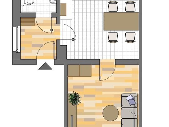 1-Zimmer-Wohnung in Herten Westerholt für eine Person