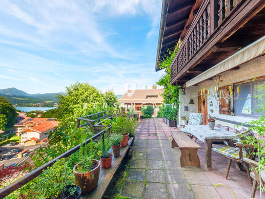 Kensington-Exklusiv- Panoramablick auf See und Berge Mehrfamilienhaus in Tegernsee/Leeberg