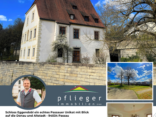 Schloss Eggendobl ein echtes Passauer Unikat mit Blick auf die Donau und Altstadt