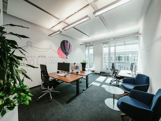 Abschließbares 3er Büro in Coworking Space