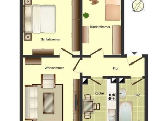 Ab Bebruar zu besichtigen!! 3-Zimmer-Wohnung in Bergkamen City im Angebot