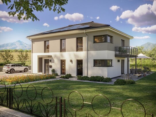 Zweifamilienhaus im Stadtvillen-Design