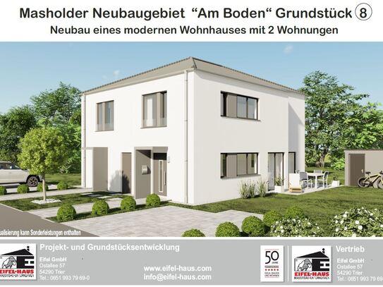 Masholder - Neubaugebiet "Am Boden" - Grundstück 8 - Doppelhaus