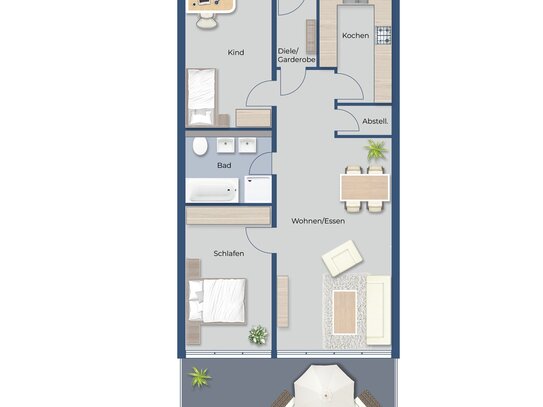 Fronhäuser Terrassen - Modern, schick, ökologisch und zentral-B-01