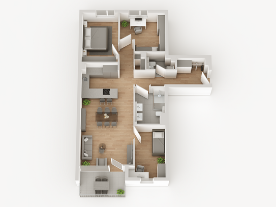 Neubau 4 Zi.-Wohnung mit Südloggia - Stadtquartier "Am Weinberg"