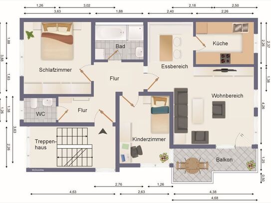 3,5-Zimmer Wohnung in Weinstadt-Endersbach