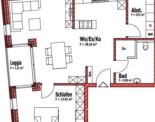 Neuwertige 2-Zimmer Wohnung in Haselünne