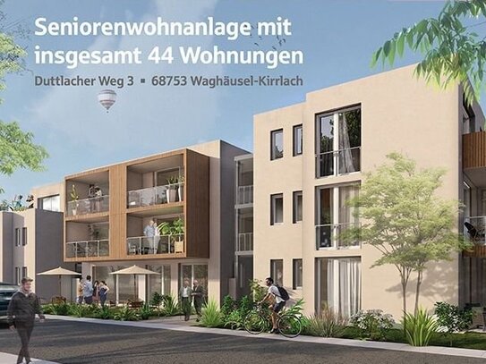 Jetzt Informieren! Hochwertige 3-Zimmer-Neubauwohnung im Betreuten-Wohnen