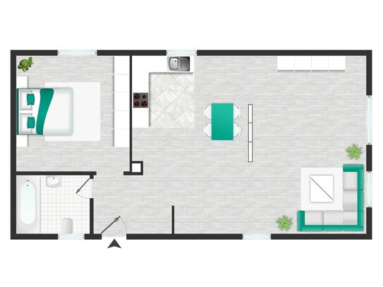 Bungalow von 2002 + teil-vermieteter Altbau mit Ausbaupotenzial und großem Garten