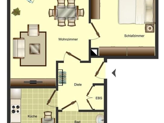 Demnächst frei! 2-Zimmer-Wohnung in Unna Süd