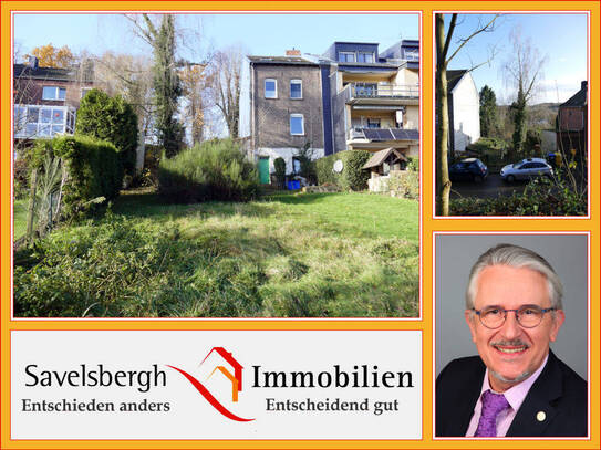 Baugrundstück für Reihenendhaus mit großem Garten