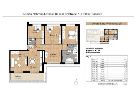 5 Zimmer Neubauwohnung Eisenach