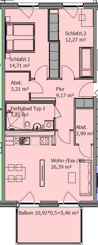                                                               Neubau 2026: Helle 3-Zimmer-Wohnung mit S&uuml;dbalkon, Aufzug, Einbauk&uuml;che und 2 Ca&hellip;                                                       in Denkendorf (Eichstätt)