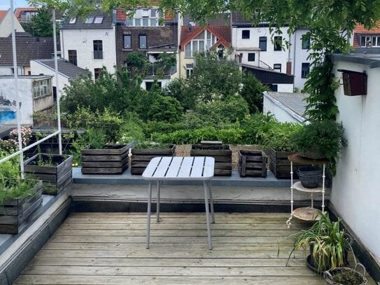 Maisonette Wohnung im Town House / Dachterrasse