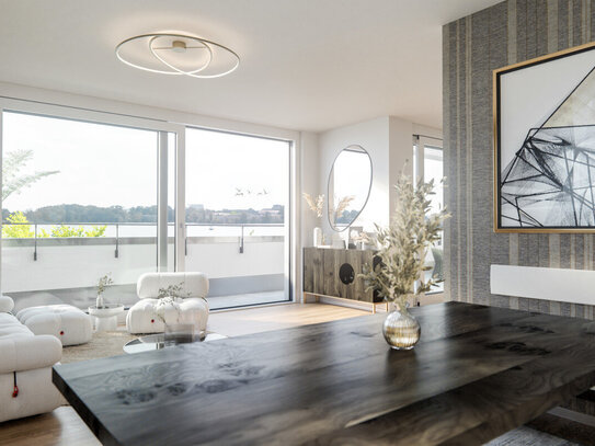 Island in the sun: Ihr Penthouse mit TOP-Ausstattung auf Insel Eiswerder *direkt am Wasser*