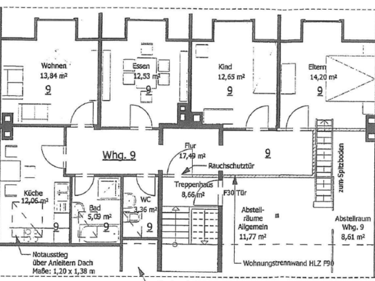 Perfekt 4er WG!!! 6-Raum-Maisonette-Wohnung mit Einbauküche in Kassel Wehlheiden nähe Goetheanlage