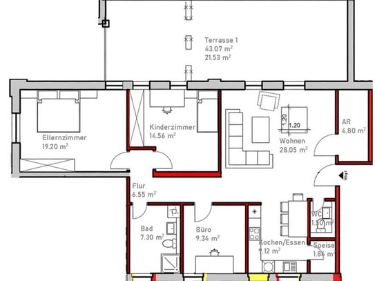 Kernsanierte Wohnung in Top Lage in einem 5-Familienhaus