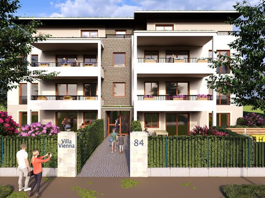 * exklusiver Erstbezug nah am Großen Garten - hochwertige und helle 4 - Zimmerwohnung mit Balkon *