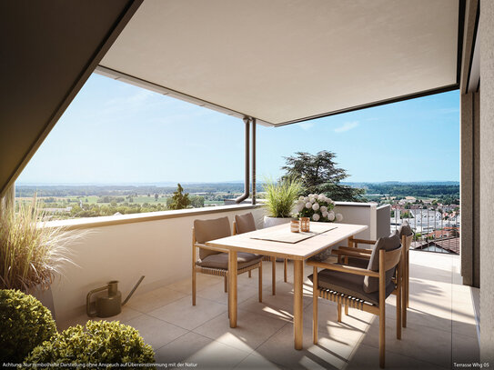 Stilvolles Wohnen mit fantastischem Ausblick - 3-Zimmerwohnung mit Loggia und Balkon