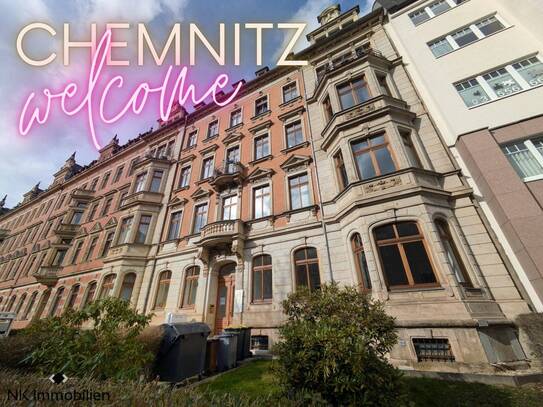 ++ stilvolle, große 2-Raum Wohnung in Kaßberg mit Erker, modernem Bad und Terrasse ++