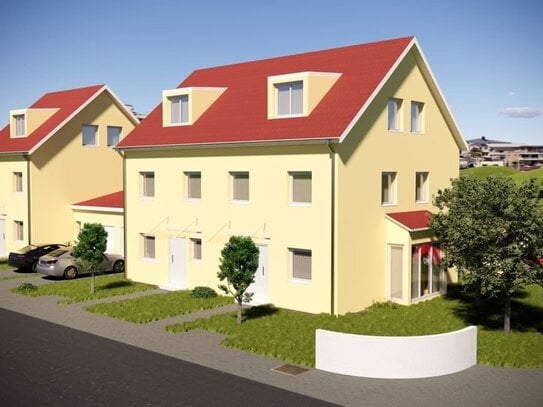 Provisionsfrei: Baugrundstück mit Baugenehmigung für 3 DHH, je ca. 140m² Wfl., gesamt ca. 420m²