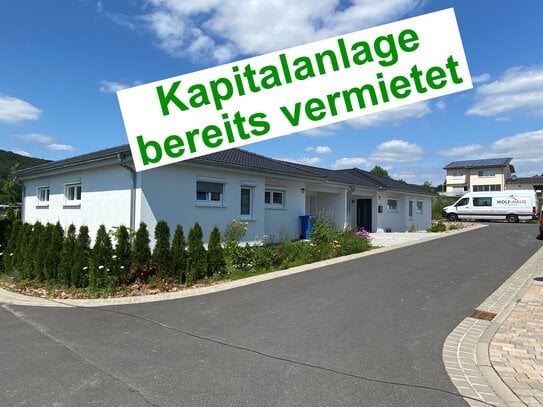 KAPITALANLAGE BEREITS VERMIETET - Service-Bungalows Bad Bocklet - Seniorenbungalow barrierefrei, incl Grundstück, Garag…