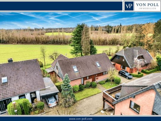 Dänisches Landhaus + Einliegerwhg in begehrter Toplage von Rahm West mit uneingeschränktem Weitblick