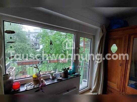 [TAUSCHWOHNUNG] Ruhige 2 Zi+Kü mit Garten&Balkon in Sülz, suche größere Whg