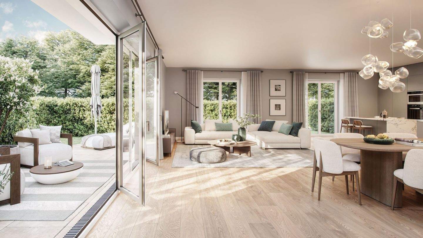 HAVEHUS 3-Zimmer-Neubauwohnung mit Terrasse & Garten