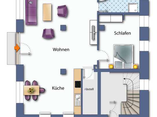 Moderne 2-Zimmer Wohnung im Herzen von Albstadt-Ebingen