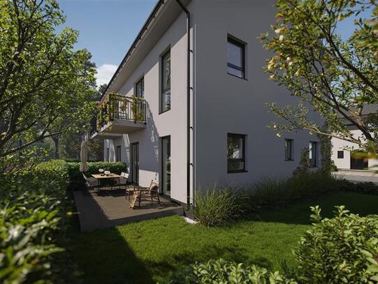 Neubau! Inkl. Fußbodenheizung, zwei Bädern, Terrasse, Garten: Seniorenfreundliches Wohnen in Bernau