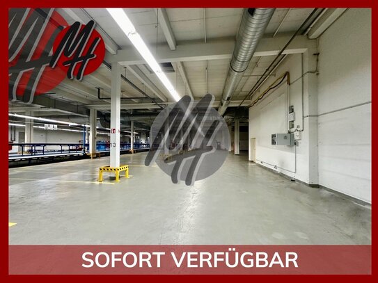 SCHNELL VERFÜGBAR - NÄHE BAB - Lager (1.900 m²) & Büro-/Sozial (500 m²) zu vermieten