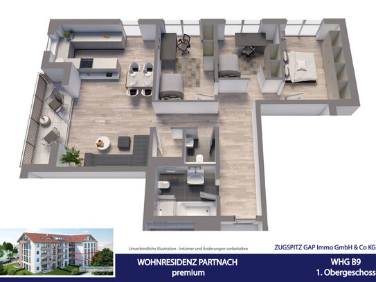 WOHNRESIDENZ PARTNACH - 4 Zi Wohnung - B09