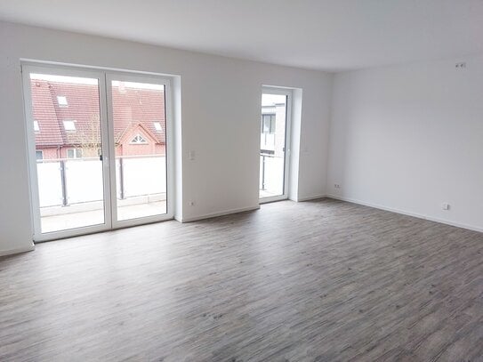 Neubau: Exklusive 3-Zi.-Whg. (ca. 79,88 m²) mit Balkon + TG-Stellplatz in zentraler, ruhiger Wohnlage