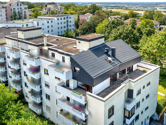 Diezenhalde: Traumhafte Dachterrassenwohnung mit Blick über Böblingen