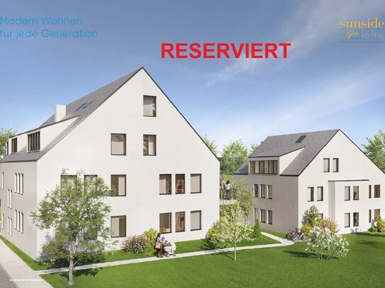 Verkaufsstart 4 Zimmer 1 OG Wohnung mit Balkon.KFW 55 Effizenzhaus A+ ; Neubau-Mehrfamilienhaus-Kindlebildstraße