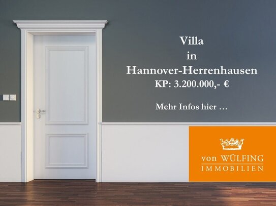 Repräsentative Traumvilla mit parkähnlichem Grundstück in schöner Lage von Herrenhausen!