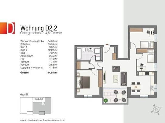 4,5-Zimmer-Wohnung - LEBENSWERT | KOMMUNIKATIV | VIELFÄLTIG - Mühlhausen-Ehingen