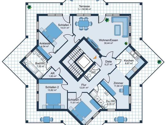 Provisionsfrei: Einzigartiges 5 Zimmer-Penthouse - bezugsfrei